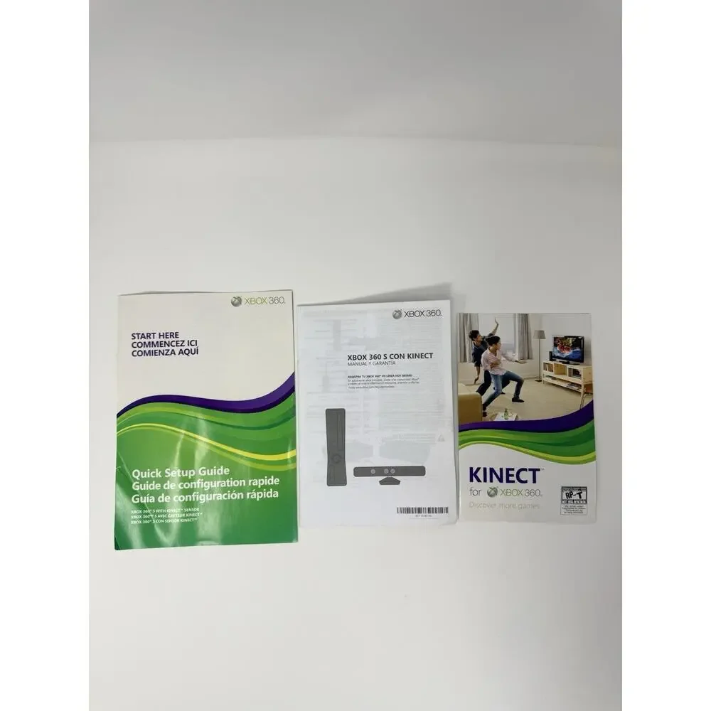 Microsoft Xbox 360 S 4GB Console Kinect Controller Box Tested - Picture 11 of 16